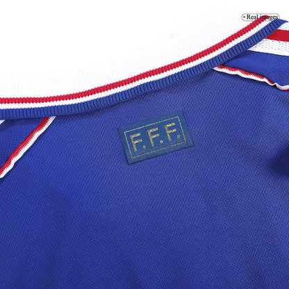 Camiseta Retro 1998 ZIDANE #10 Francia Primera Equipación Copa del Mundo