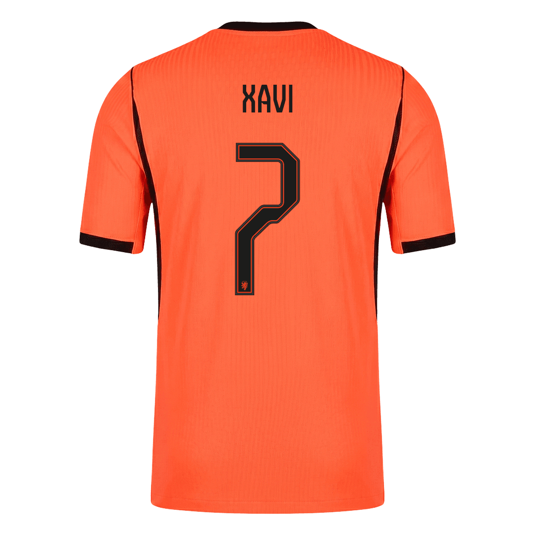 Camiseta Auténtica XAVI #7 Netherlands 2026 Primera Equipación Copa del Mundo -Versión Jugador