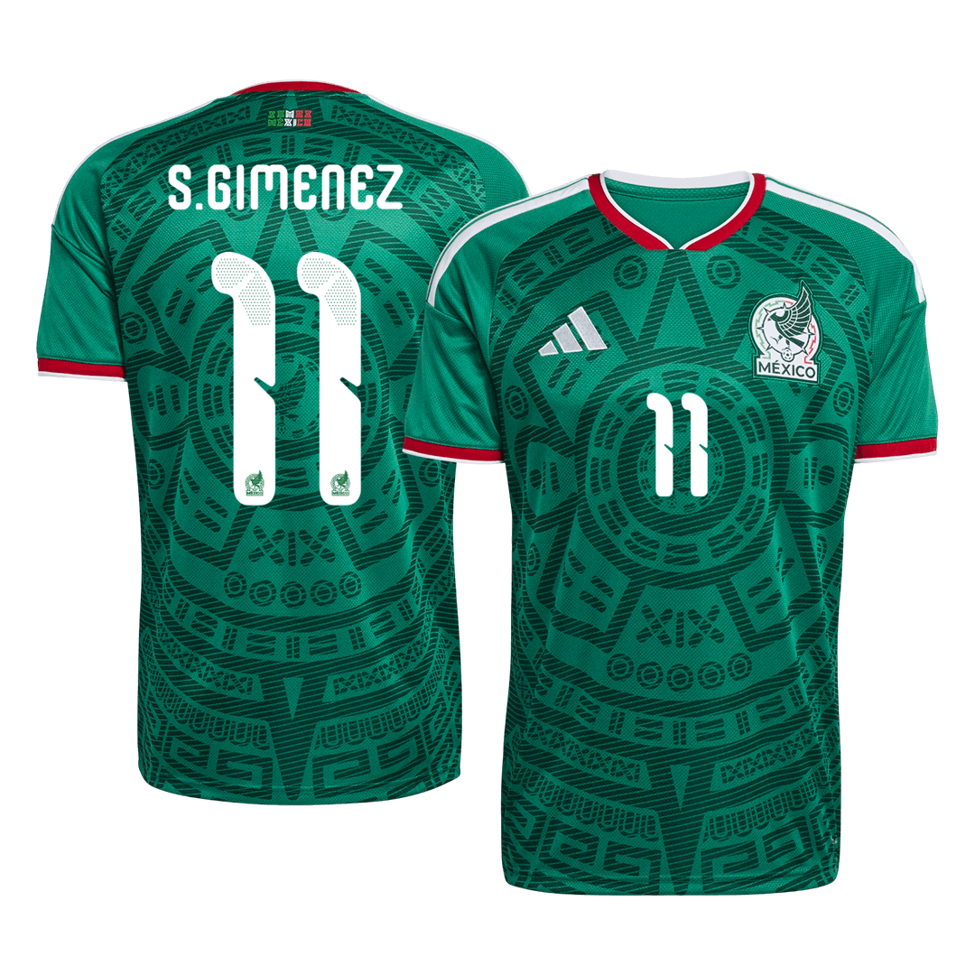 Camiseta S.GIMENEZ #11 Mexico 2026 Primera Equipación Copa del Mundo - Versión Hincha