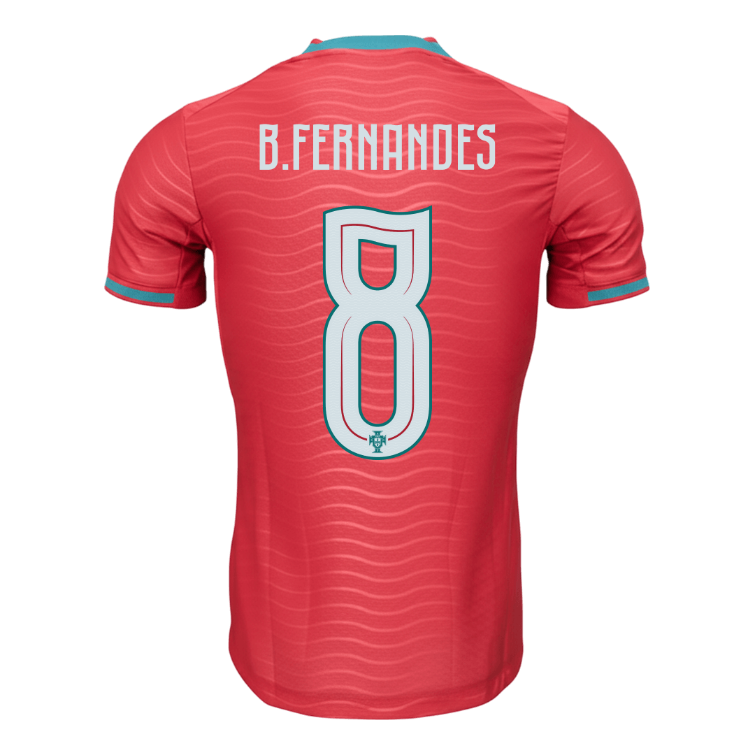 Camiseta Auténtica B.FERNANDES #8 Portugal 2026 Primera Equipación Copa del Mundo -Versión Jugador