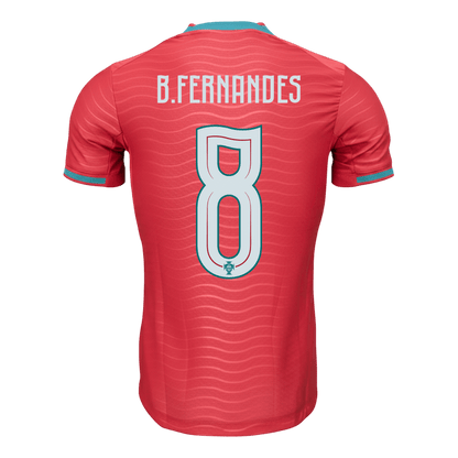 Camiseta Auténtica B.FERNANDES #8 Portugal 2026 Primera Equipación Copa del Mundo -Versión Jugador