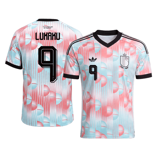 Camiseta Lukaku #9 Bélgica 2026 Segunda Equipación Copa del Mundo - Versión Hincha