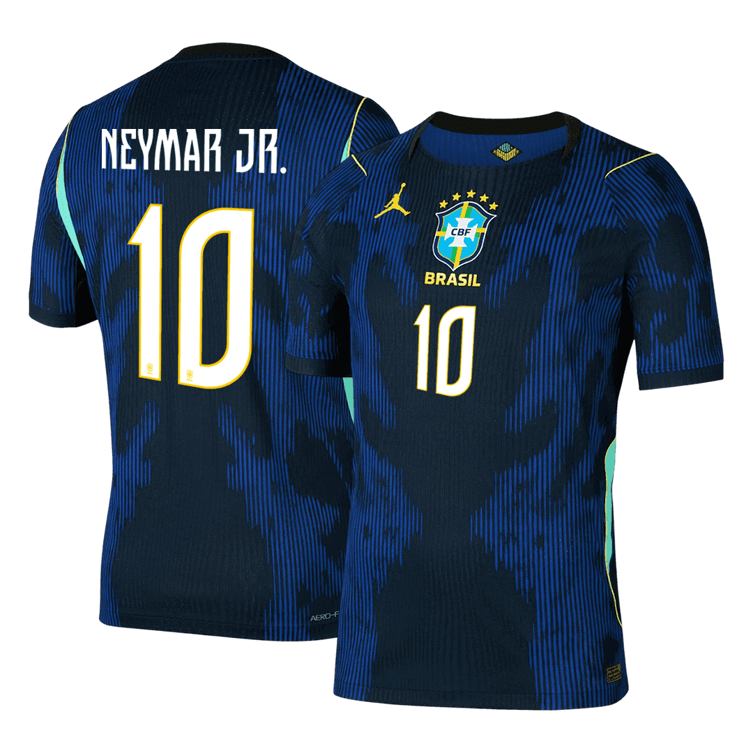 Camiseta Auténtica NEYMAR JR. #10 Brazil 2026 Segunda Equipación Copa del Mundo -Versión Jugador