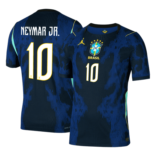Camiseta Auténtica NEYMAR JR. #10 Brazil 2026 Segunda Equipación Copa del Mundo -Versión Jugador