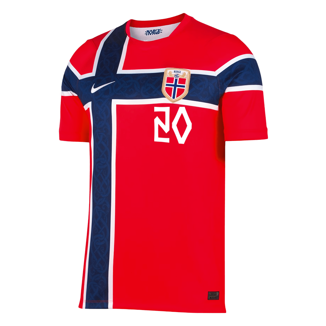 Camiseta Nusa #20 Noruega 2026 Primera Equipación Copa del Mundo - Versión Hincha
