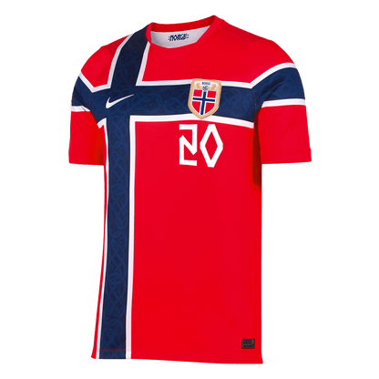 Camiseta Nusa #20 Noruega 2026 Primera Equipación Copa del Mundo - Versión Hincha