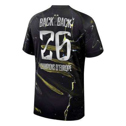 Camiseta Champions of Europe #26 PSG 2025/26 - Versión Hincha
