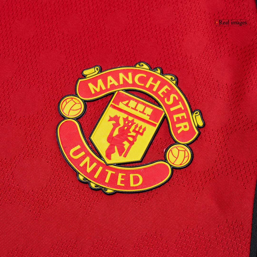Camiseta Auténtica B.FERNANDES #8 Manchester United 2025/26 Primera Equipación-Versión Jugador