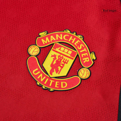 Camiseta Auténtica B.FERNANDES #8 Manchester United 2025/26 Primera Equipación-Versión Jugador