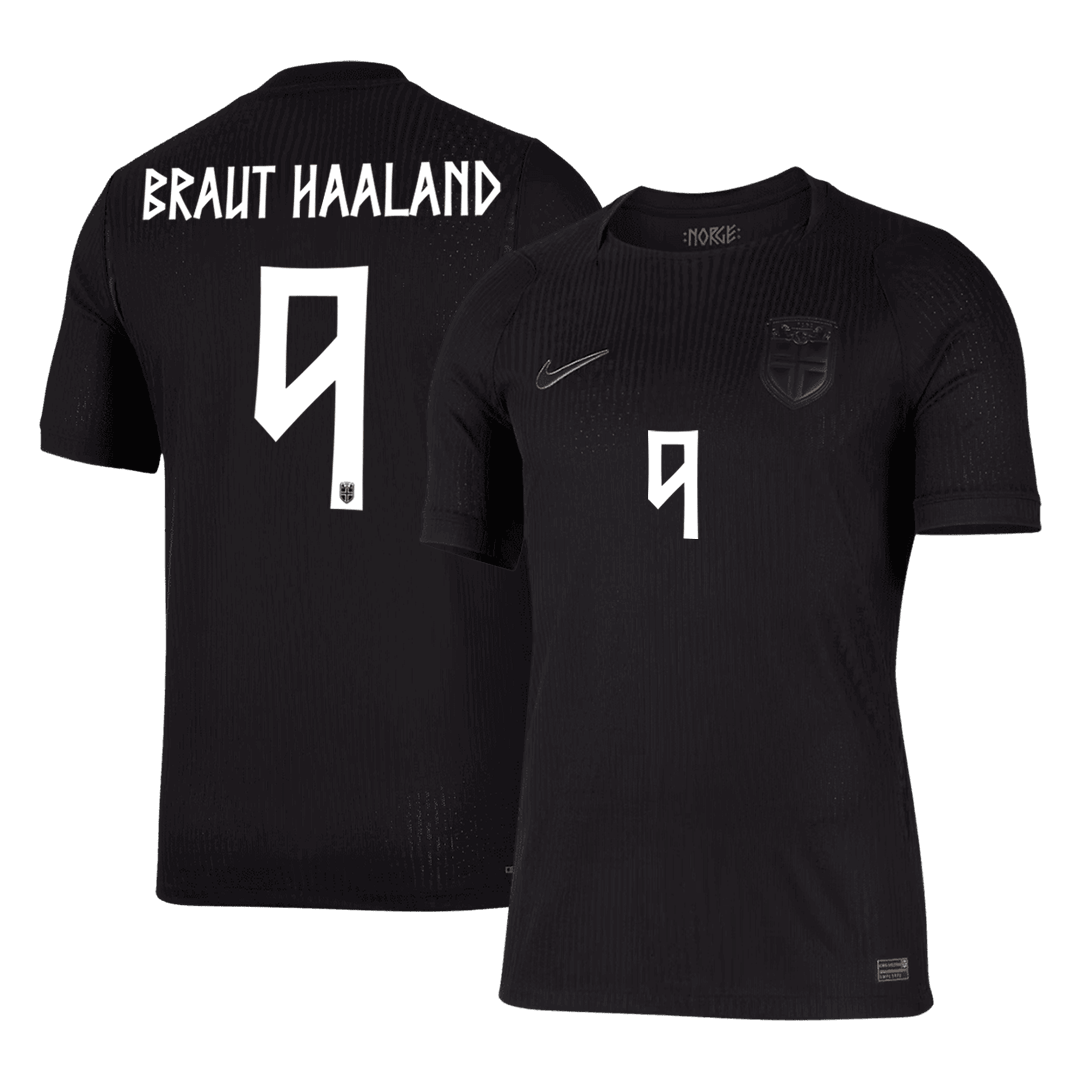 Camiseta Auténtica BRAUT HAALAND #9 Norway 2026 Segunda Equipación Copa del Mundo -Versión Jugador