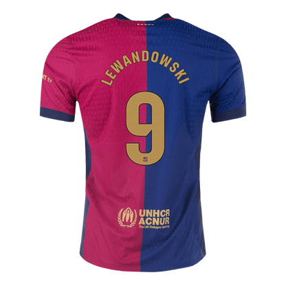 Camiseta LEWANDOWSKI #9 Barcelona 2024/25 Primera Equipación - Versión Jugador