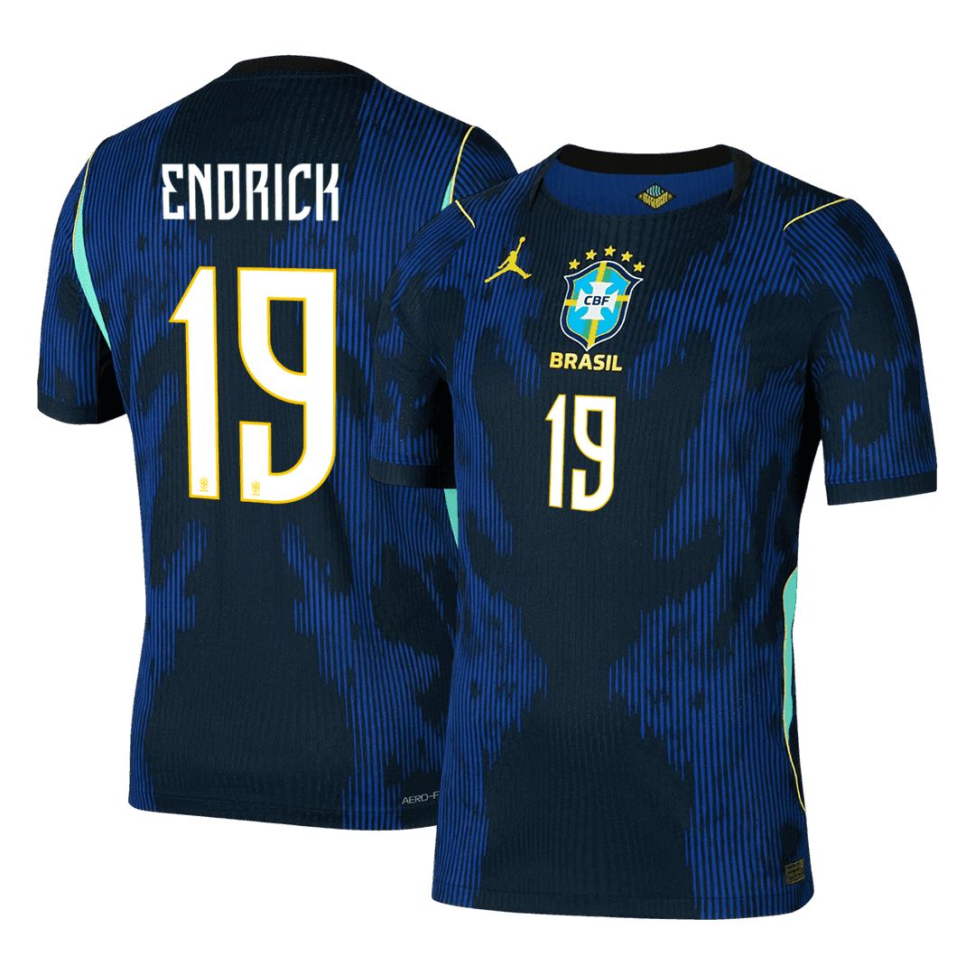 Camiseta Auténtica ENDRICK #19 Brazil 2026 Segunda Equipación Copa del Mundo -Versión Jugador
