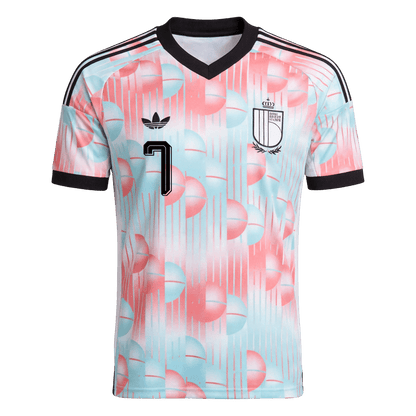 Camiseta DE BRUYNE #7 Belgium 2026 Segunda Equipación Copa del Mundo - Versión Hincha