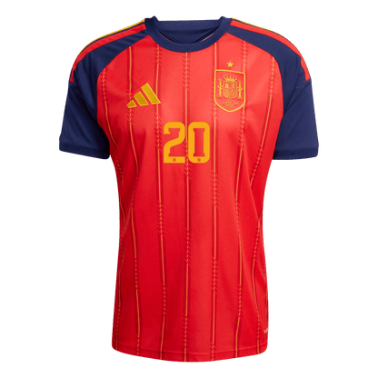 Calidad Premium Camiseta PEDRI #20 Spain 2026 Primera Equipación Copa del Mundo -Versión Hincha