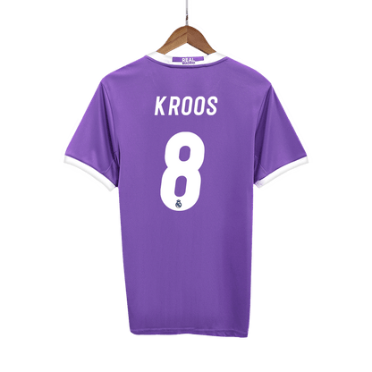 Camiseta Retro 2016/17 Kroos #8 Real Madrid Segunda Equipación
