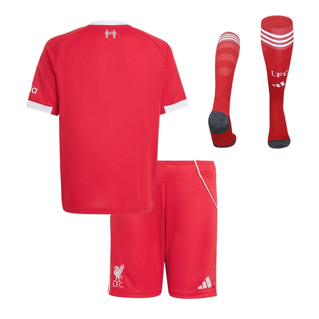 Conjunto Infantil Completo Liverpool 2025/26 Primera Equipación