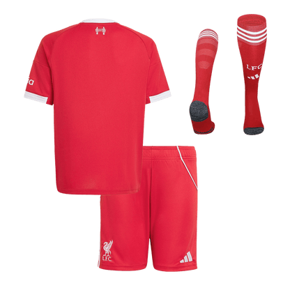 Conjunto Infantil Completo Liverpool 2025/26 Primera Equipación