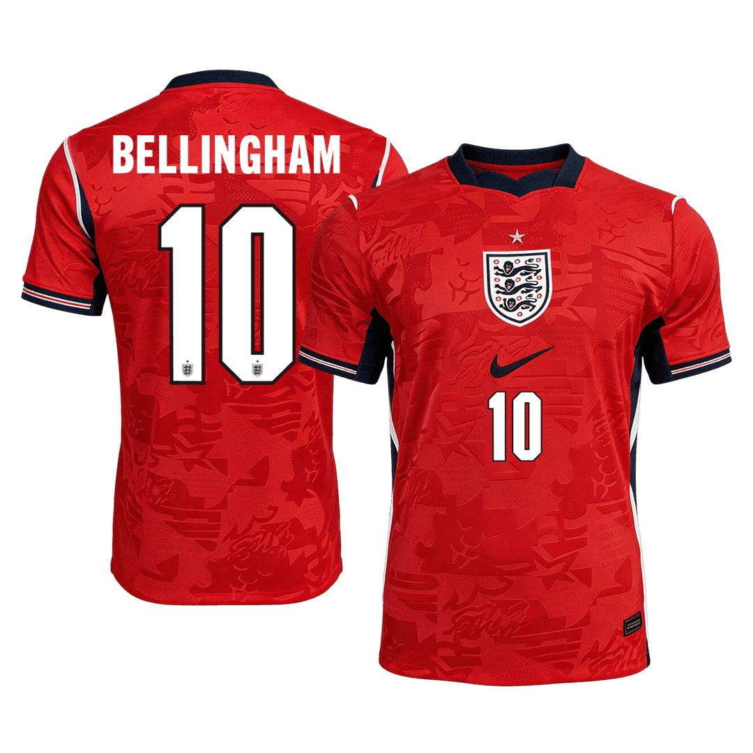 Camiseta Bellingham #10 Inglaterra 2026 Segunda Equipación Copa del Mundo - Versión Hincha