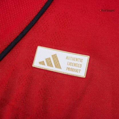Camiseta Auténtica B.FERNANDES #8 Manchester United 2025/26 Primera Equipación-Versión Jugador