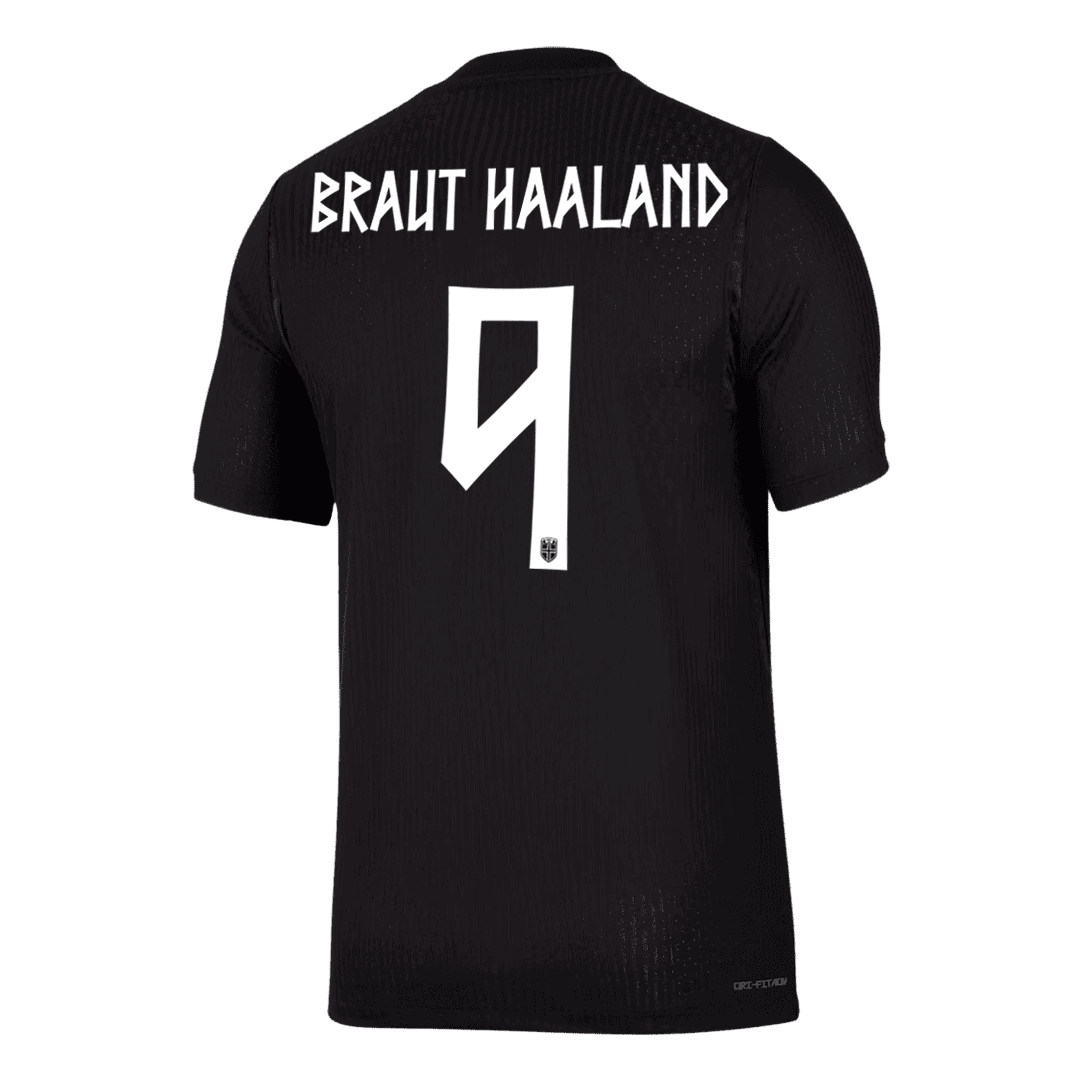 Camiseta Auténtica BRAUT HAALAND #9 Norway 2026 Segunda Equipación Copa del Mundo -Versión Jugador
