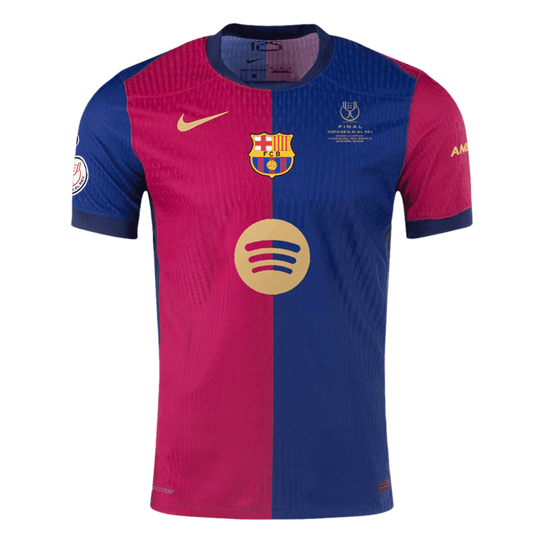 Camiseta Barcelona Copa del Rey Final 2024/25 Home Local Hombre - Versión Jugador