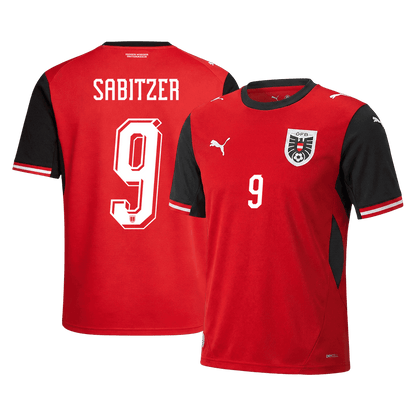 Camiseta Sabitzer #9 Austria 2026 Primera Equipación Copa del Mundo - Versión Hincha