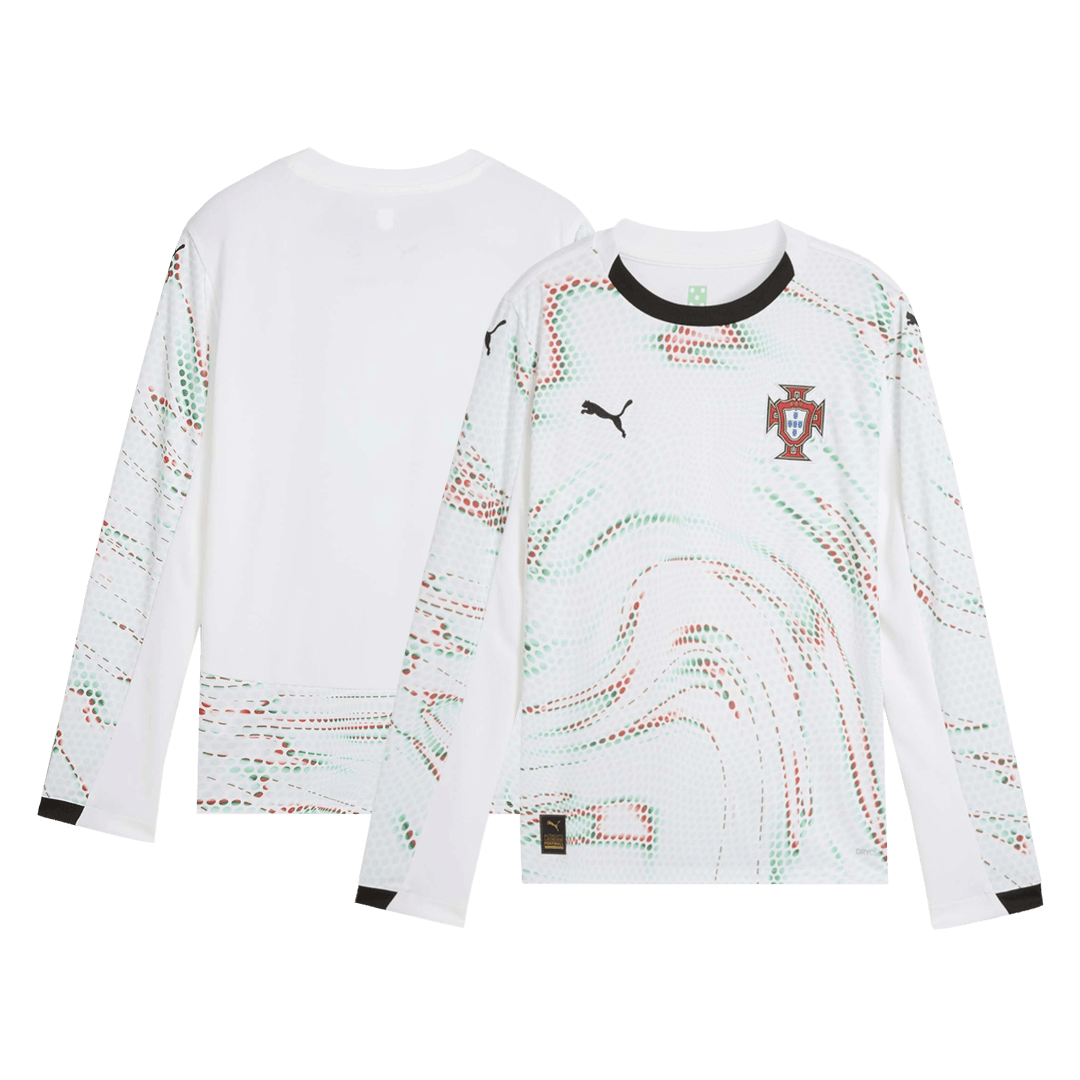 Camiseta Manga Larga Portugal 2025 Segunda Equipación Hombre-Versión Hincha