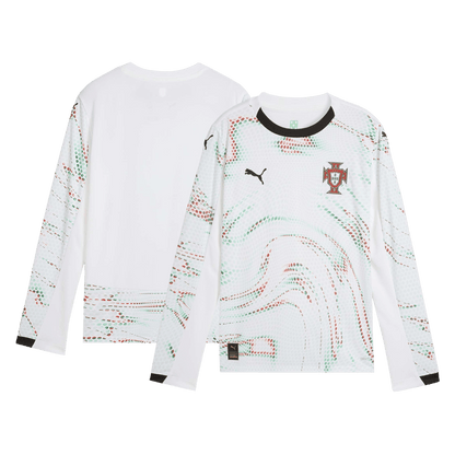Camiseta Manga Larga Portugal 2025 Segunda Equipación Hombre-Versión Hincha