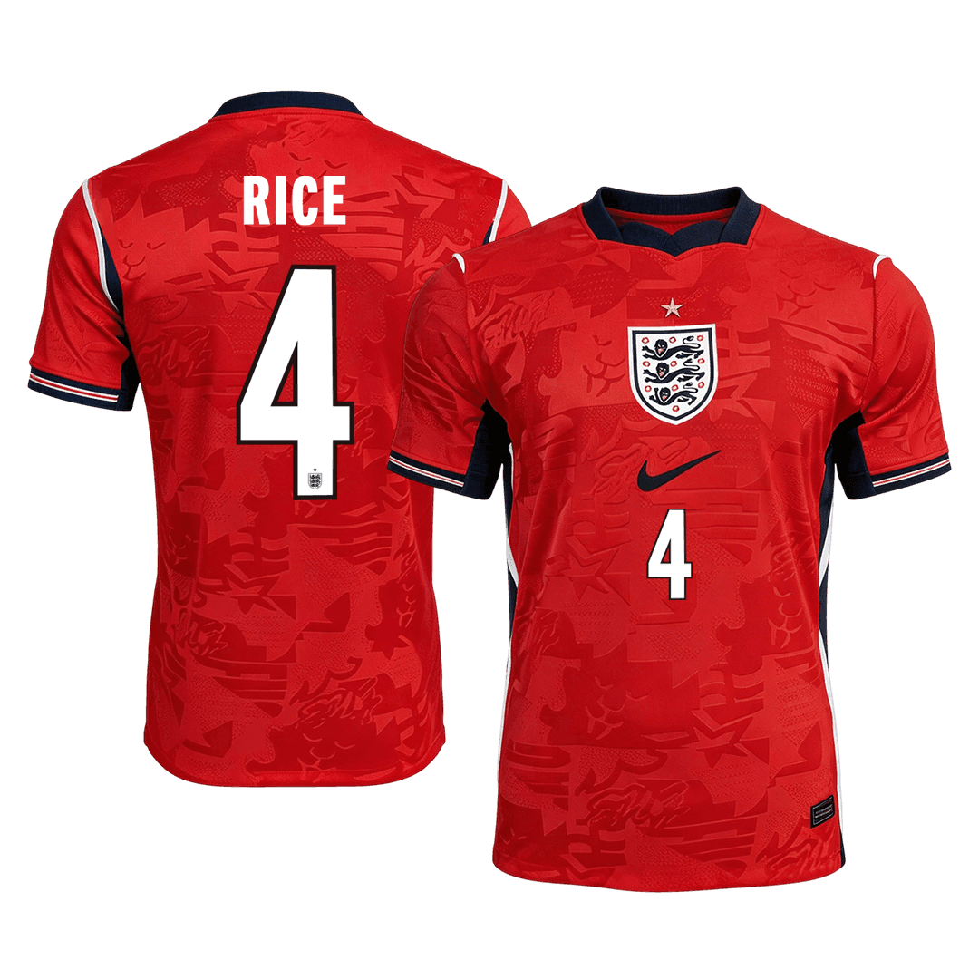 Camiseta Auténtica Rice #4 Inglaterra 2026 Segunda Equipación Copa del Mundo - Versión Jugador