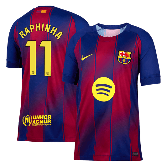 Camiseta RAPHINHA #11 Barcelona 2025/26 Primera Equipación-Versión Hincha