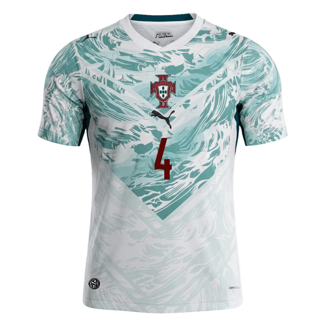 Camiseta RÚBEN DIAS #4 Portugal 2026 Segunda Equipación Copa del Mundo - Versión Hincha