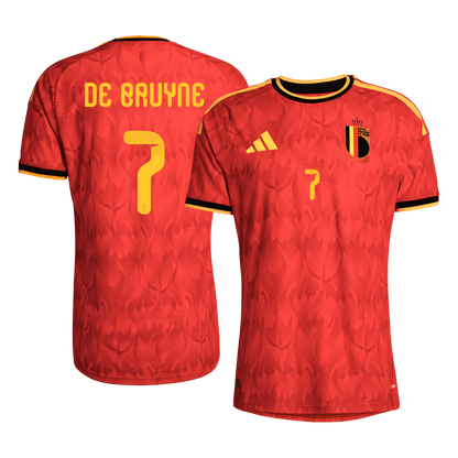 Camiseta Auténtica De Bruyne #7 Bélgica 2026 Primera Equipación Copa del Mundo - Versión Jugador