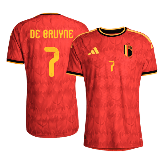 Camiseta Auténtica De Bruyne #7 Bélgica 2026 Primera Equipación Copa del Mundo - Versión Jugador