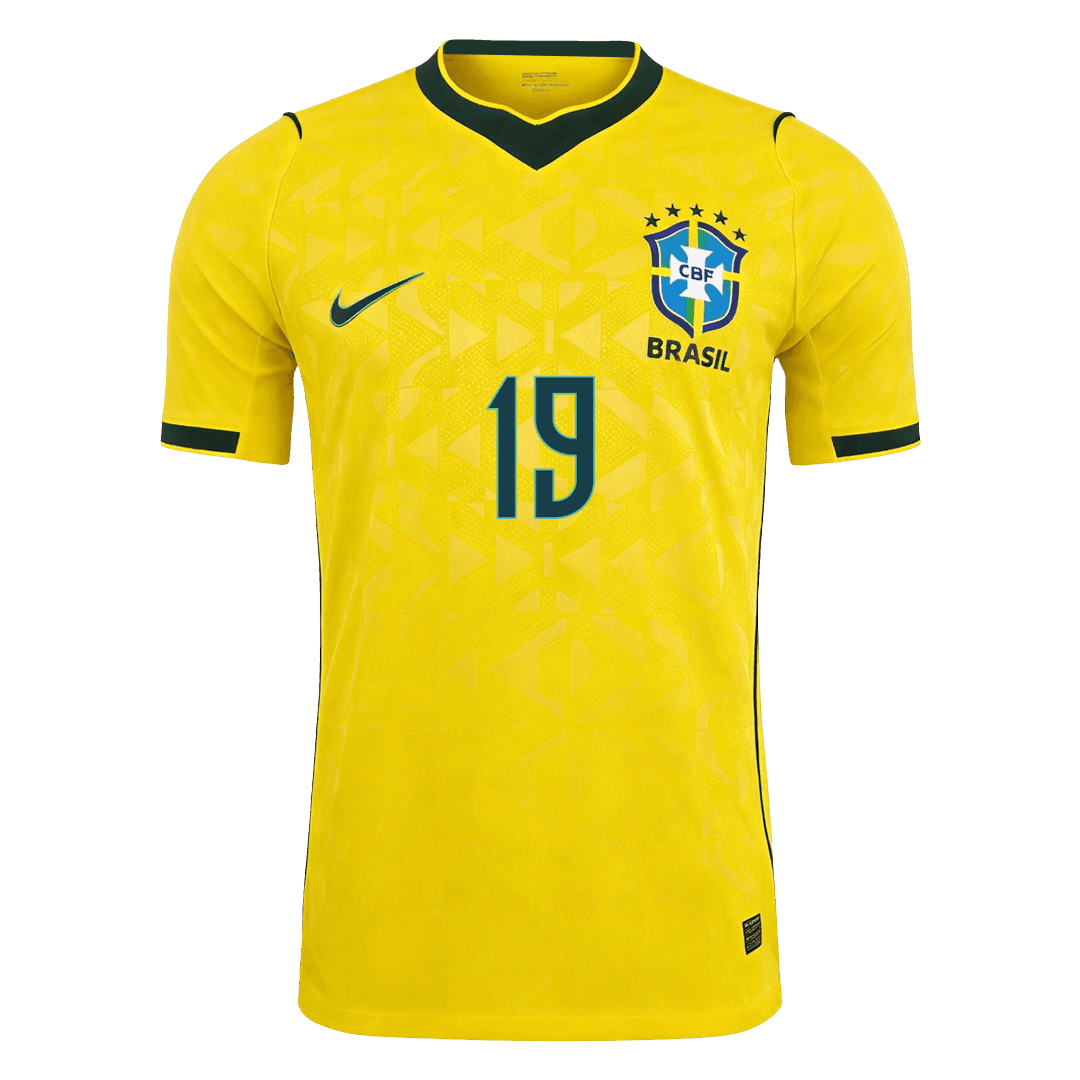 Camiseta Auténtica ENDRICK #19 Brazil 2026 Primera Equipación Copa del Mundo -Versión Jugador