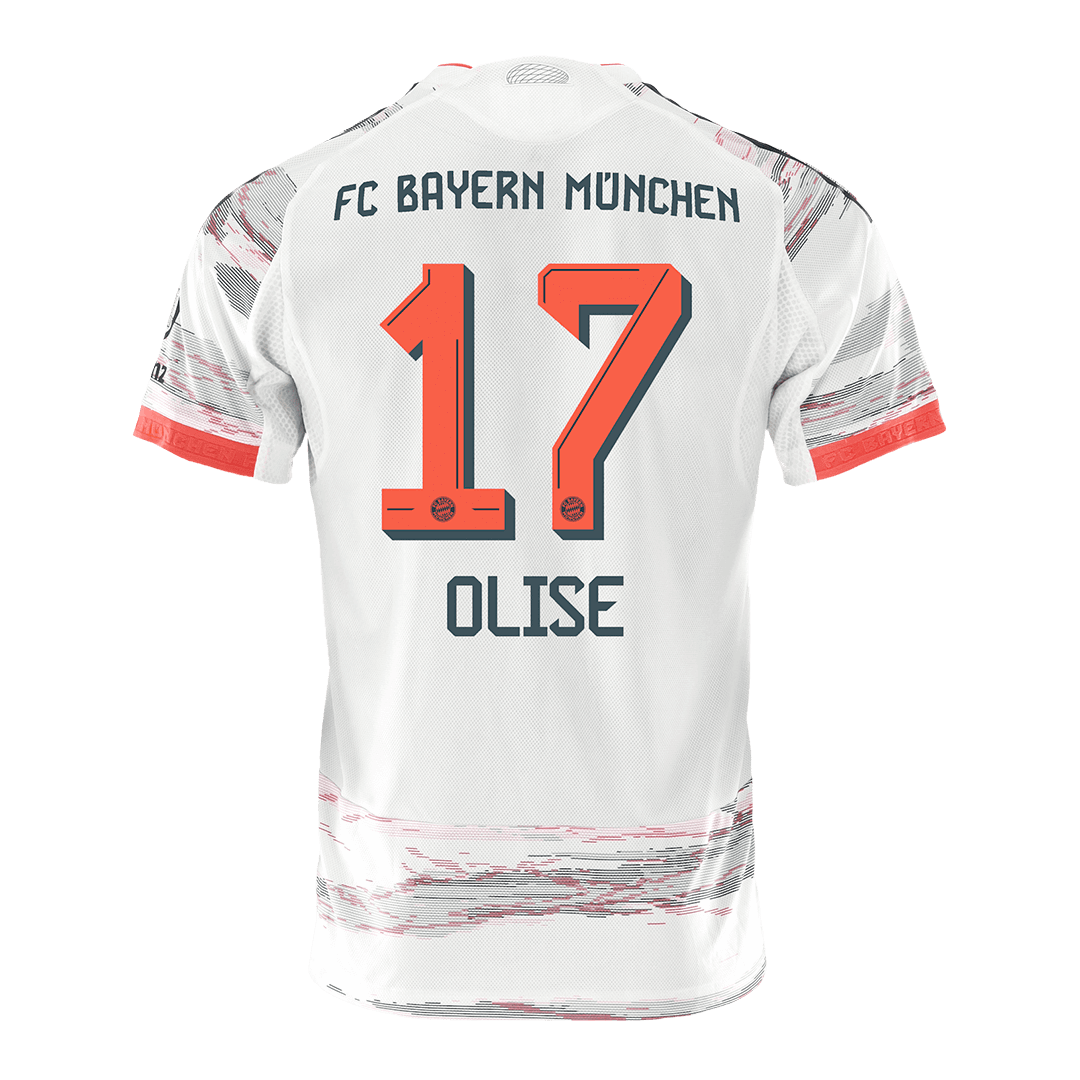 Camiseta Auténtica OLISE #17 Bayern Munich 2025/26 Segunda Equipación -Versión Jugador