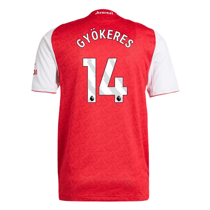 Camiseta Auténtica GYÖKERES #14 Arsenal 2025/26 Primera Equipación-Versión Jugador
