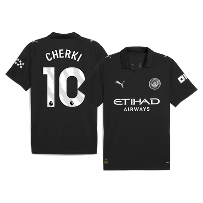 Camiseta CHERKI #10 Manchester City 2025/26 Segunda Equipación - Versión Hincha