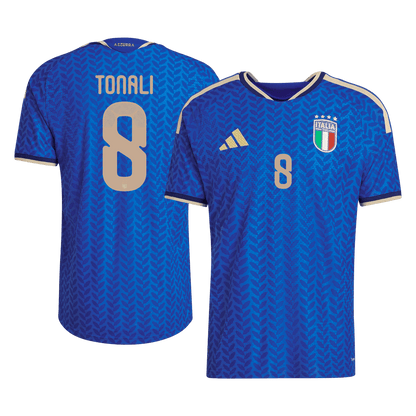Camiseta Auténtica Tonali #8 Italia 2026 Primera Equipación Copa del Mundo - Versión Jugador