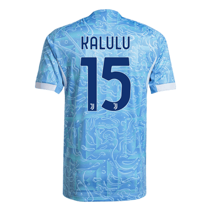 Camiseta Auténtica KALULU #15 Juventus 2025/26 Segunda Equipación -Versión Jugador