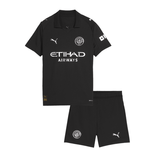 Miniconjunto Manchester City 2025/26 Segunda Equipación Niño
