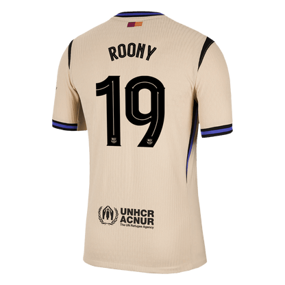 UCL Camiseta Auténtica ROONY #19 Barcelona 2025/26 Segunda Equipación -Versión Jugador