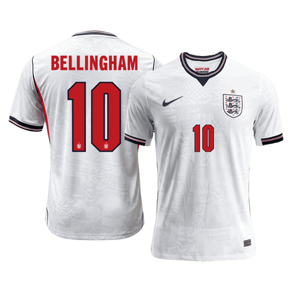 Camiseta Auténtica Bellingham #10 Inglaterra 2026 Primera Equipación Copa del Mundo - Versión Jugador
