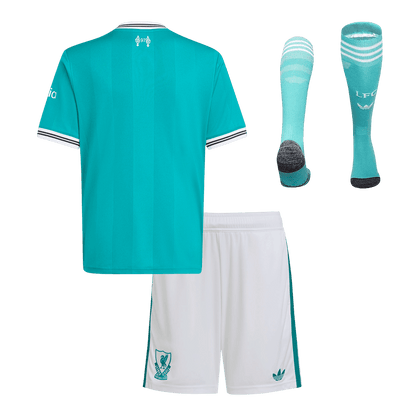 Conjunto Infantil Completo Liverpool 2025/26 Tercera Equipación