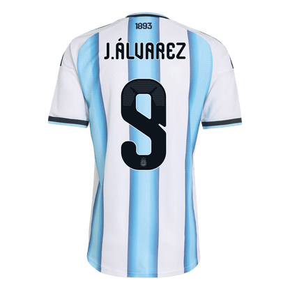Camiseta Auténtica J.ÁLVAREZ #9 Argentina 2026 Primera Equipación Copa del Mundo -Versión Jugador