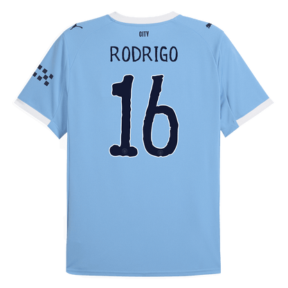 Camiseta RODRIGO #16 Manchester City 2025/26 Copa Mundial de Clubes Primera Equipación Hombre - Versión Hincha(Calidad Premium)
