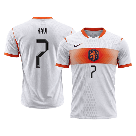 Camiseta Auténtica Xavi #7 Países Bajos 2026 Segunda Equipación Copa del Mundo - Versión Jugador