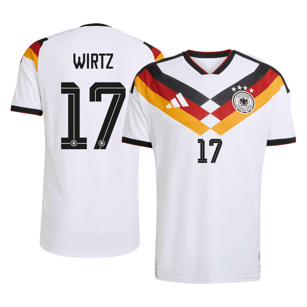 Camiseta Auténtica Wirtz #17 Alemania 2026 Primera Equipación Copa del Mundo - Versión Jugador