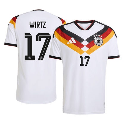 Camiseta Auténtica Wirtz #17 Alemania 2026 Primera Equipación Copa del Mundo - Versión Jugador
