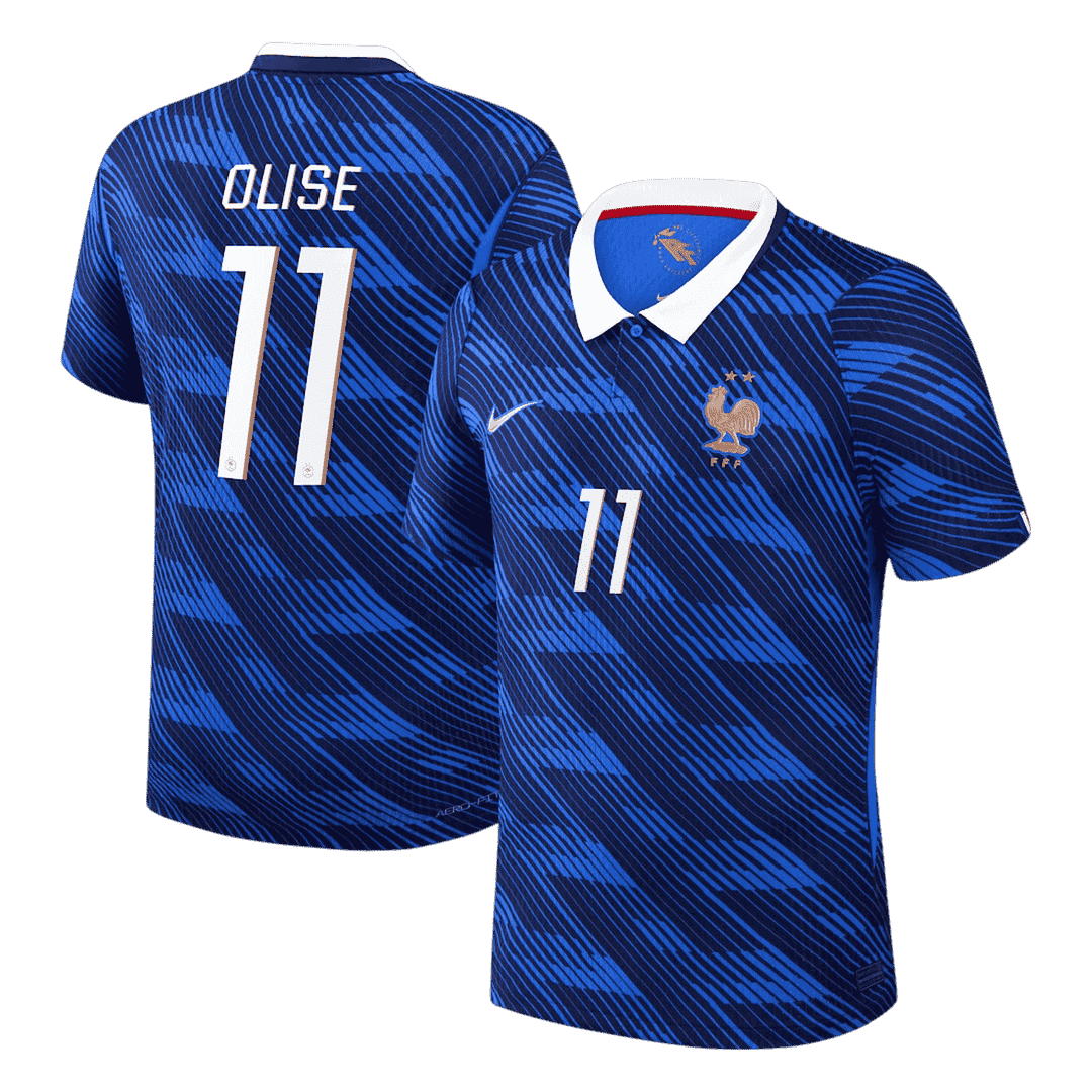 Camiseta Auténtica OLISE #11 France 2026 Primera Equipación Copa del Mundo -Versión Jugador