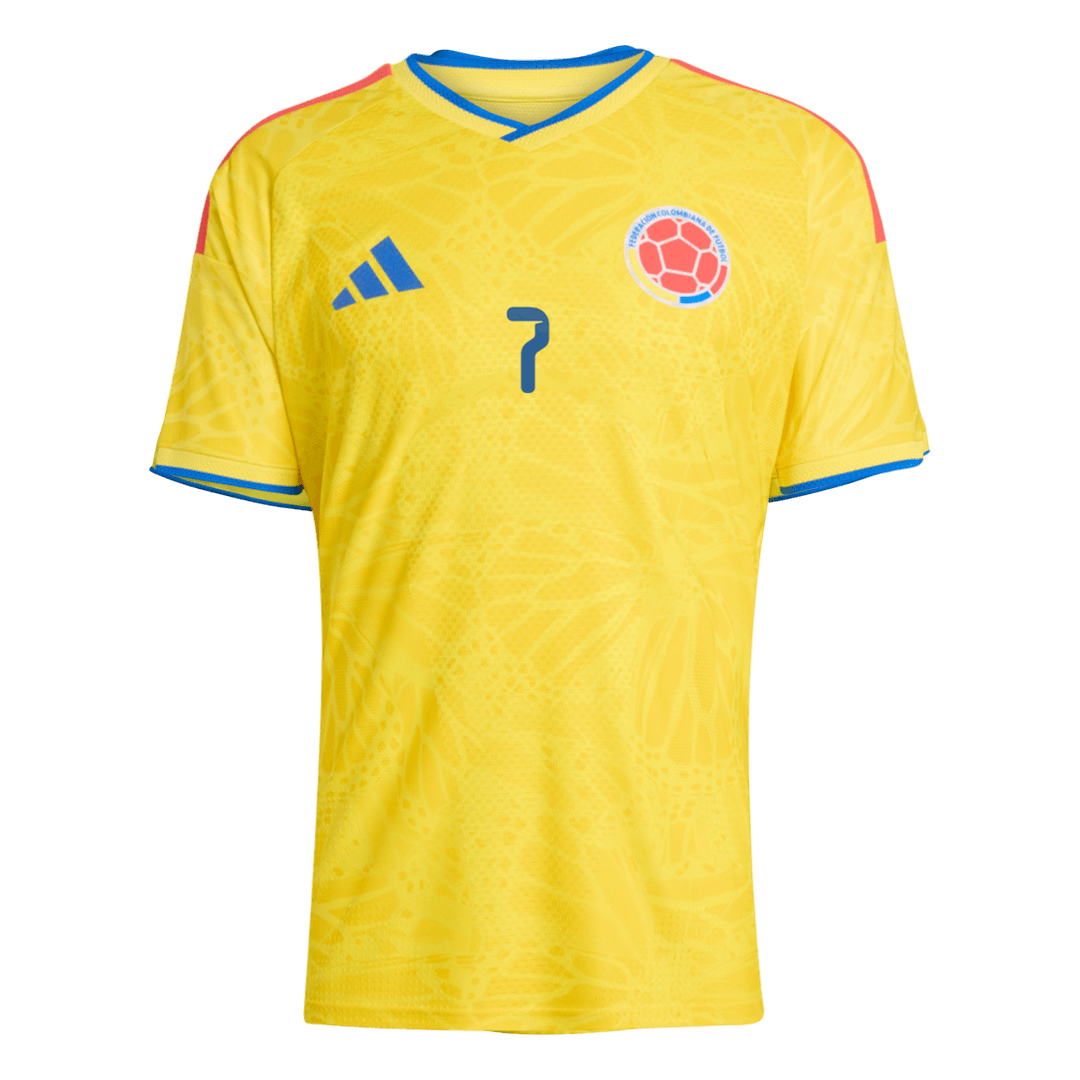 Camiseta Auténtica Luis Díaz #7 Colombia 2026 Primera Equipación Copa del Mundo - Versión Jugador - Vista 2